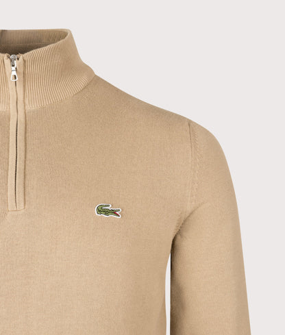 Regular Fit Quarter Zip Knit Jumper