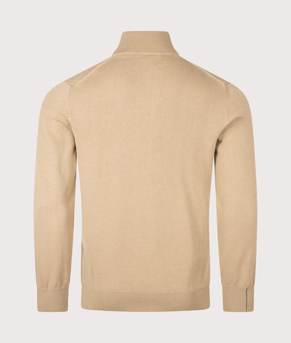 Regular Fit Quarter Zip Knit Jumper