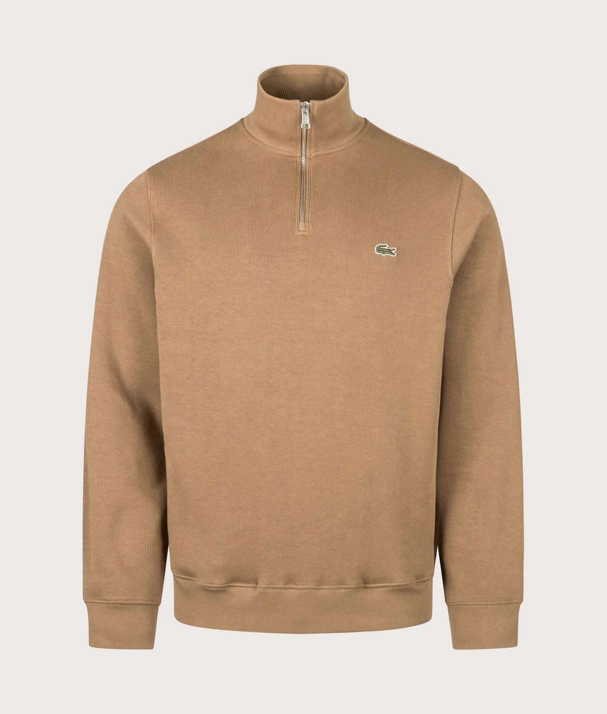 Regular Fit Croc Logo Quarter Zip Knit Jumper