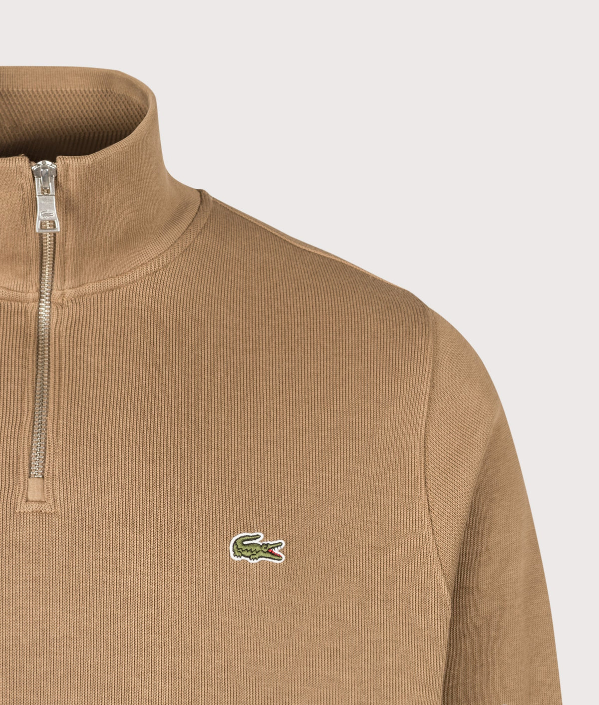 Regular Fit Croc Logo Quarter Zip Knit Jumper
