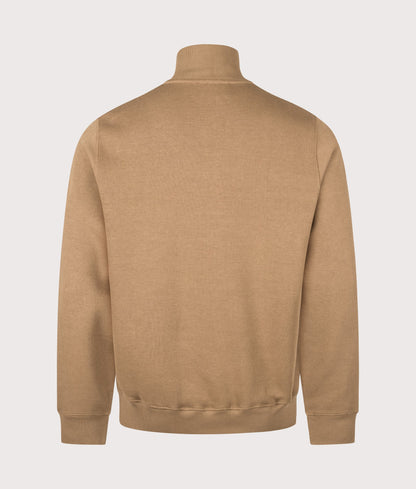 Regular Fit Croc Logo Quarter Zip Knit Jumper