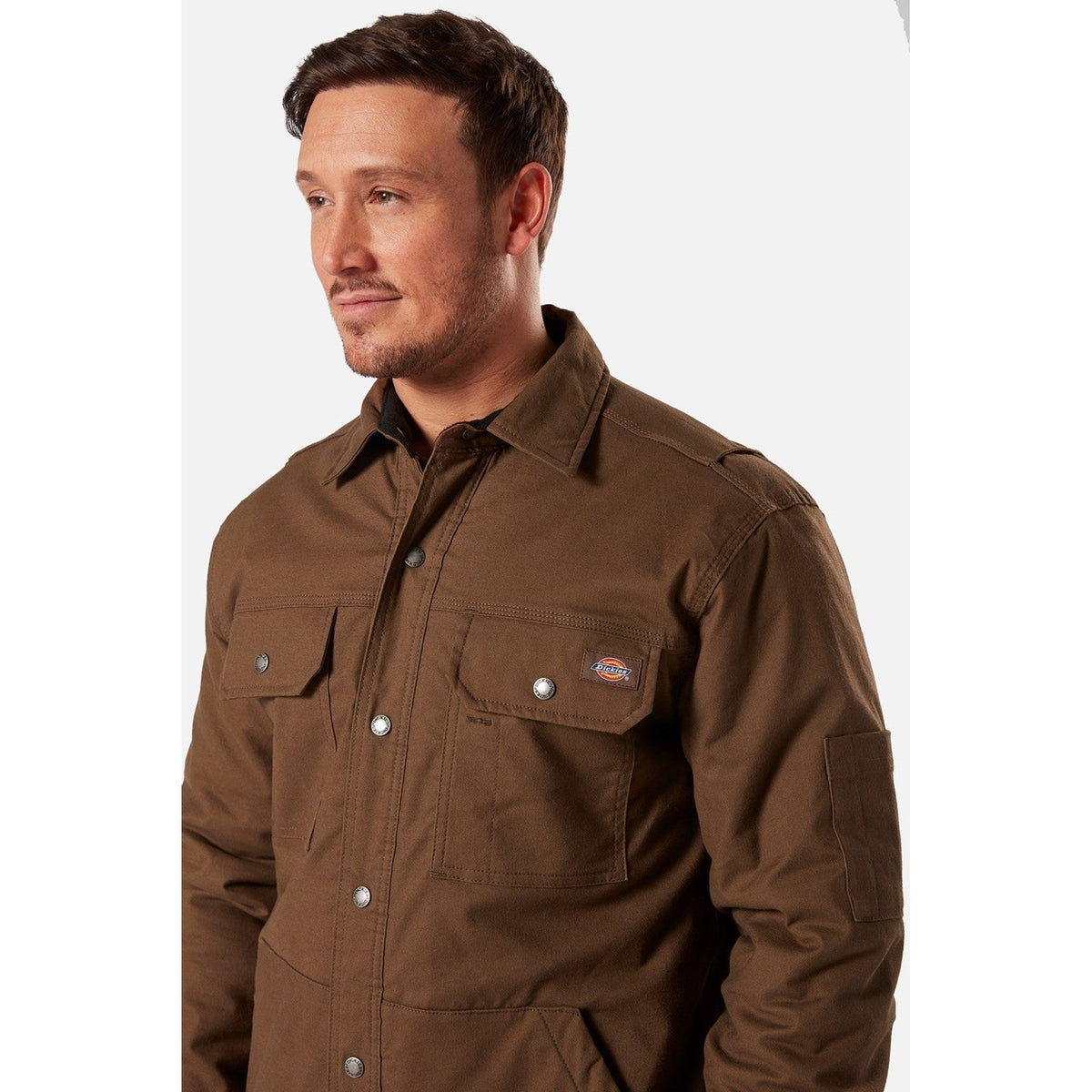 Dickies Flex Duck Shirt Jacket, Timber