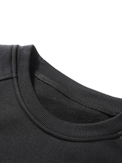 Basic Crew Neck Sweatshirt & Jogger Pants