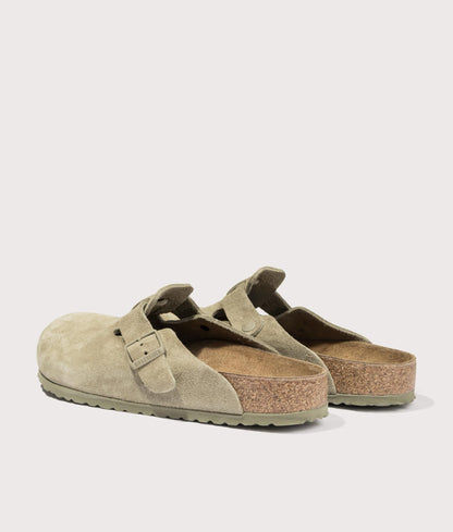 Boston Suede Leather Clogs