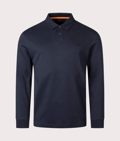Regular Fit Pe Interlock Long Sleeve Polo Shirt