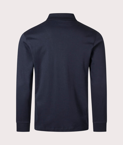 Regular Fit Pe Interlock Long Sleeve Polo Shirt