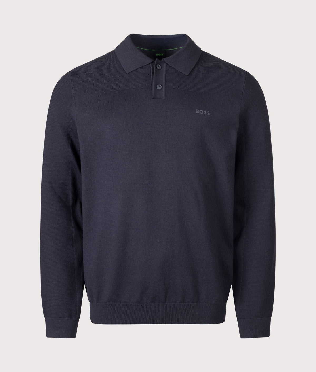 Regular Fit Long Sleeve Momentum X Knitted Polo Shirt