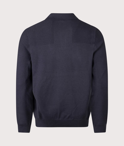 Regular Fit Long Sleeve Momentum X Knitted Polo Shirt