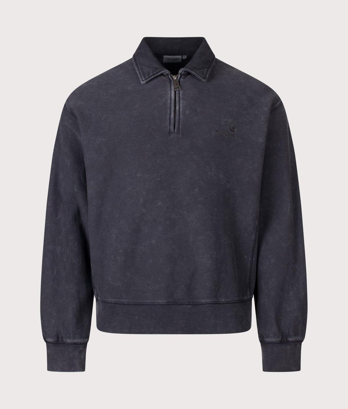 Boxy Loose Fit Lambert Polo Neck Sweatshirt