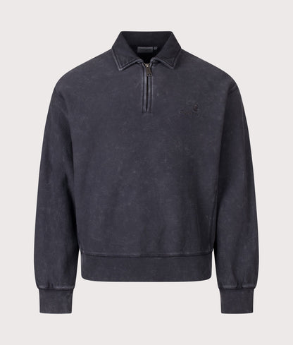Boxy Loose Fit Lambert Polo Neck Sweatshirt