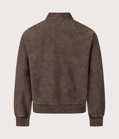 Boxy Loose Fit Lambert Polo Neck Sweatshirt