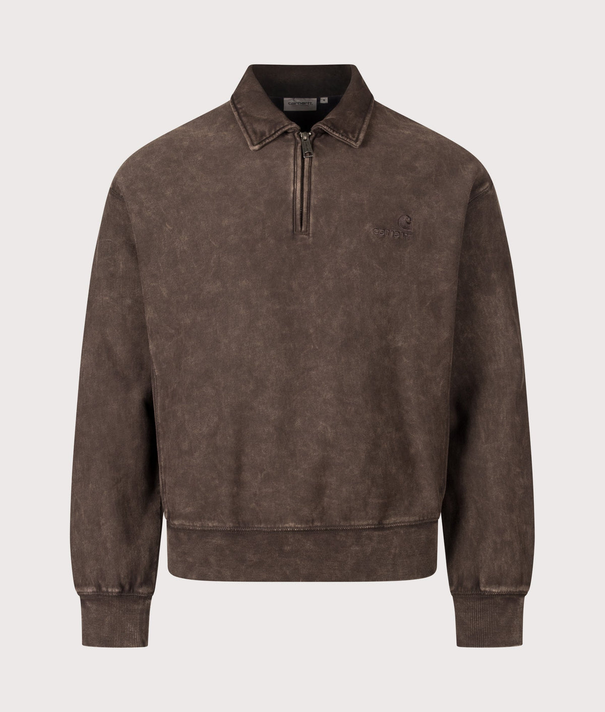 Boxy Loose Fit Lambert Polo Neck Sweatshirt