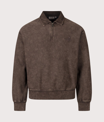 Boxy Loose Fit Lambert Polo Neck Sweatshirt