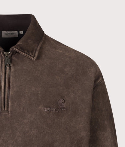 Boxy Loose Fit Lambert Polo Neck Sweatshirt