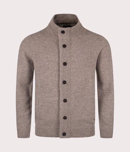 Essential Patch Zip Through Knitted Jumper