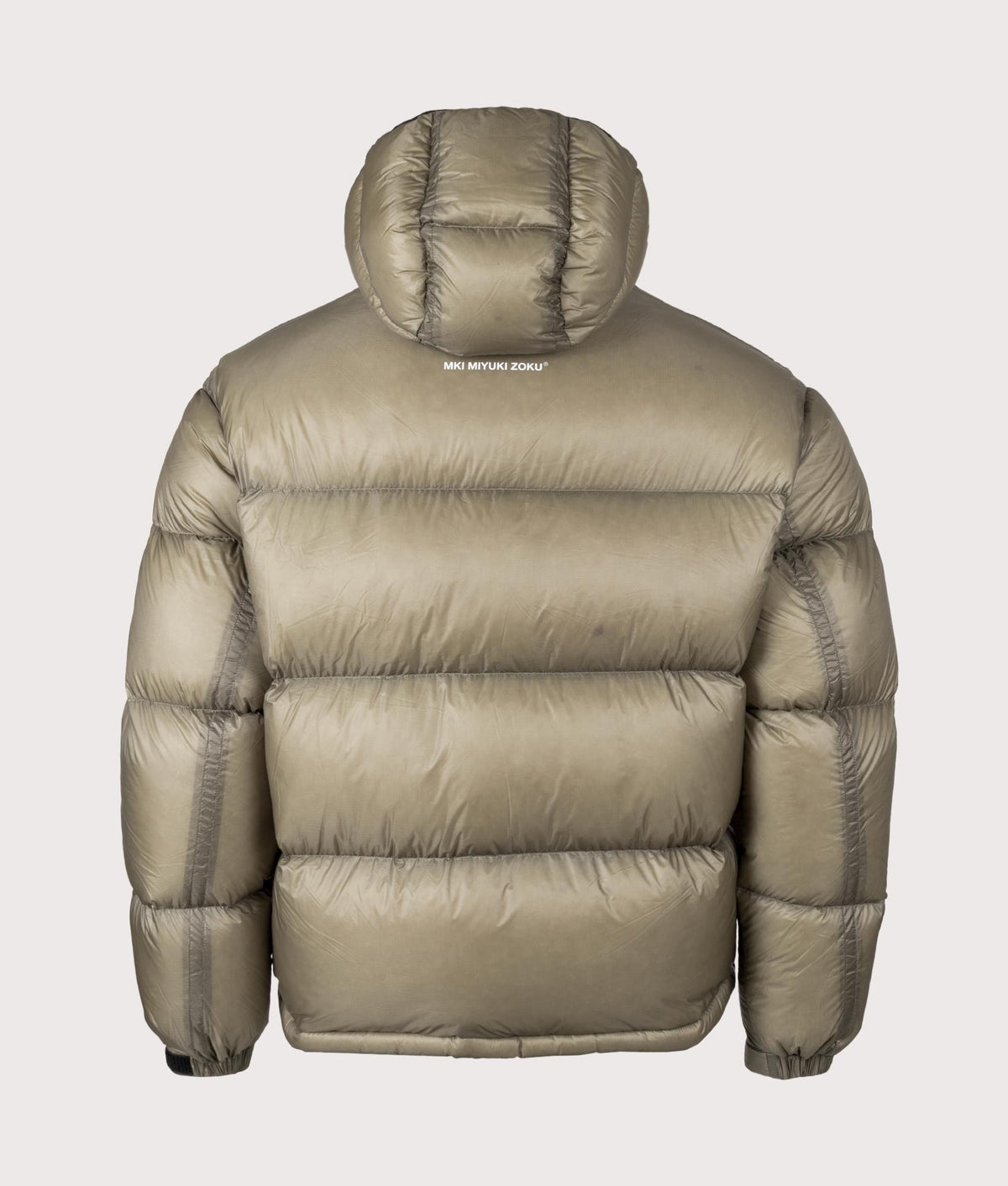 Translucent Hooded Bubble Jacket