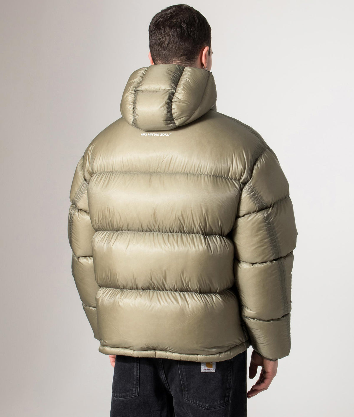 Translucent Hooded Bubble Jacket