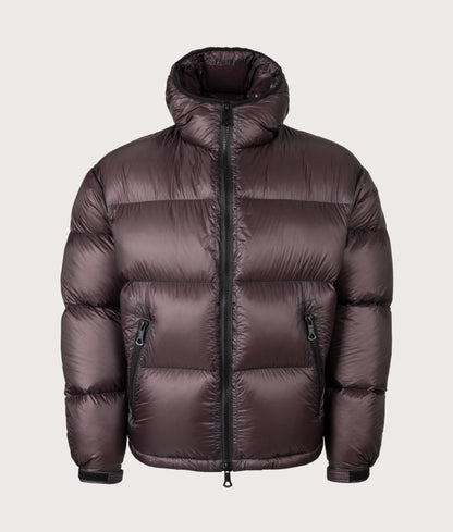 Translucent Hooded Bubble Jacket