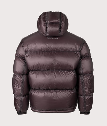 Translucent Hooded Bubble Jacket