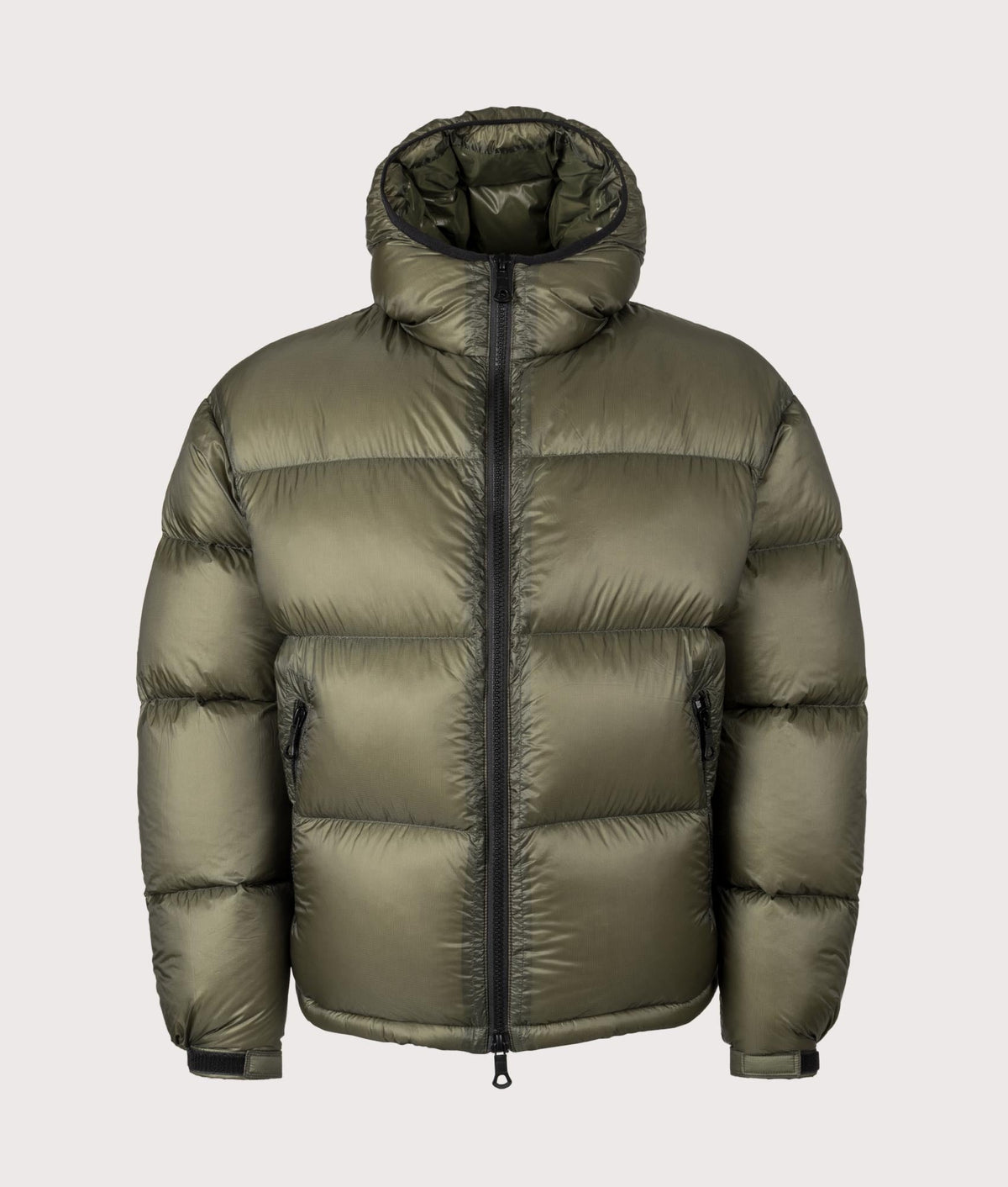 Translucent Hooded Bubble Jacket