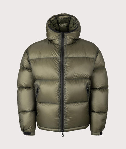 Translucent Hooded Bubble Jacket