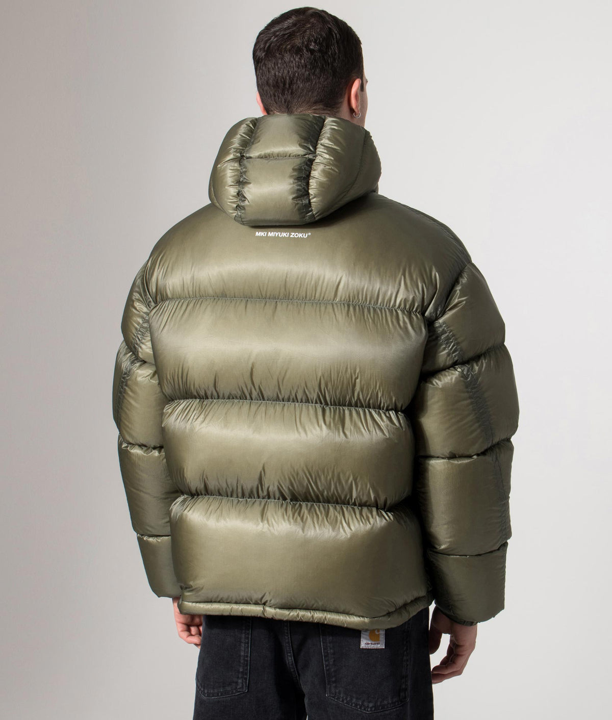 Translucent Hooded Bubble Jacket