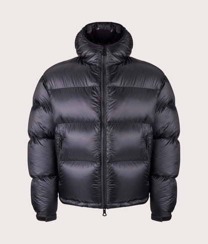 Translucent Hooded Bubble Jacket