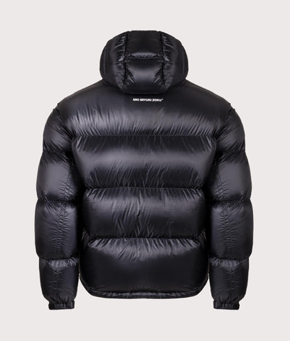 Translucent Hooded Bubble Jacket
