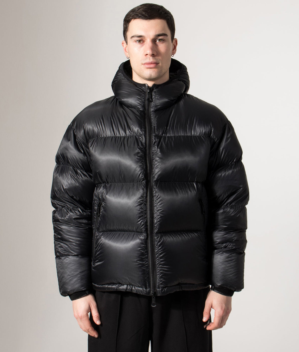 Translucent Hooded Bubble Jacket
