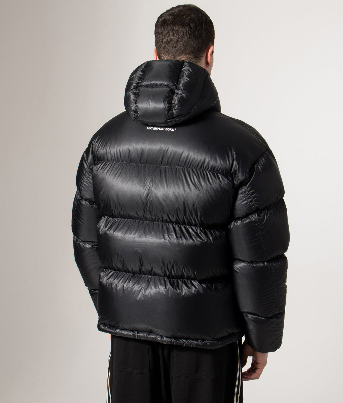 Translucent Hooded Bubble Jacket