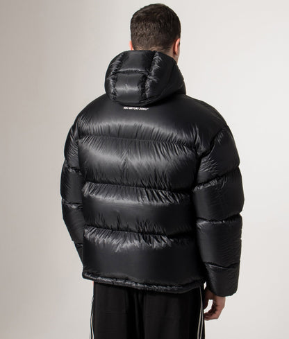 Translucent Hooded Bubble Jacket