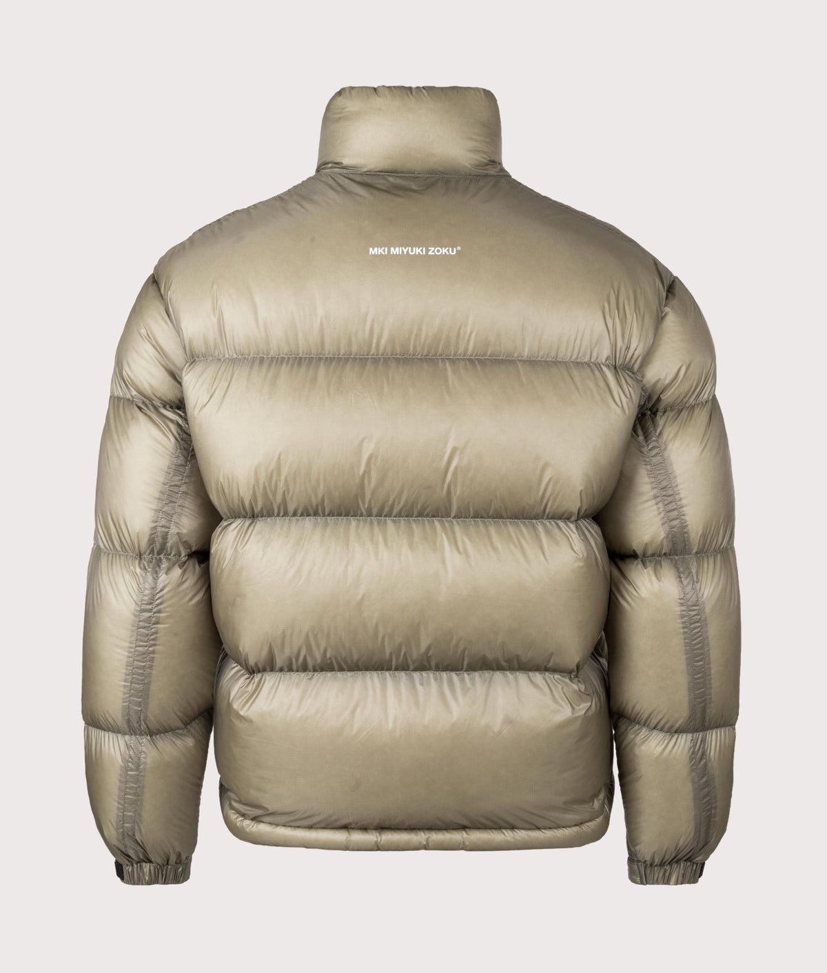 Translucent Funnel Neck Bubble Jacket