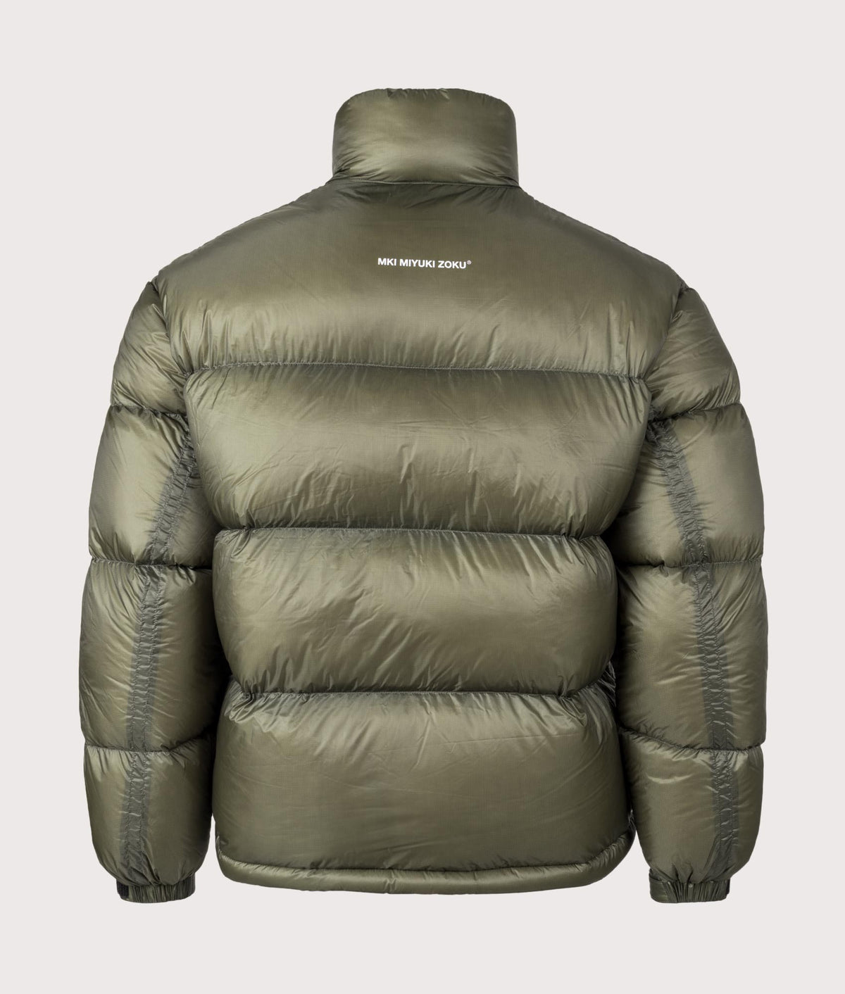 Translucent Funnel Neck Bubble Jacket