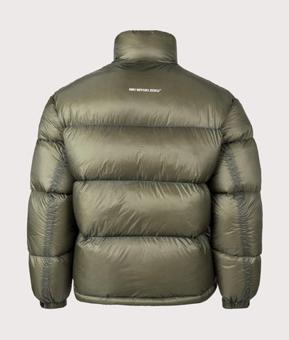Translucent Funnel Neck Bubble Jacket