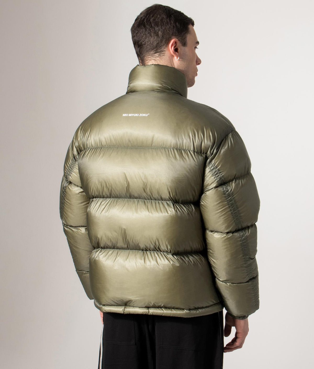 Translucent Funnel Neck Bubble Jacket