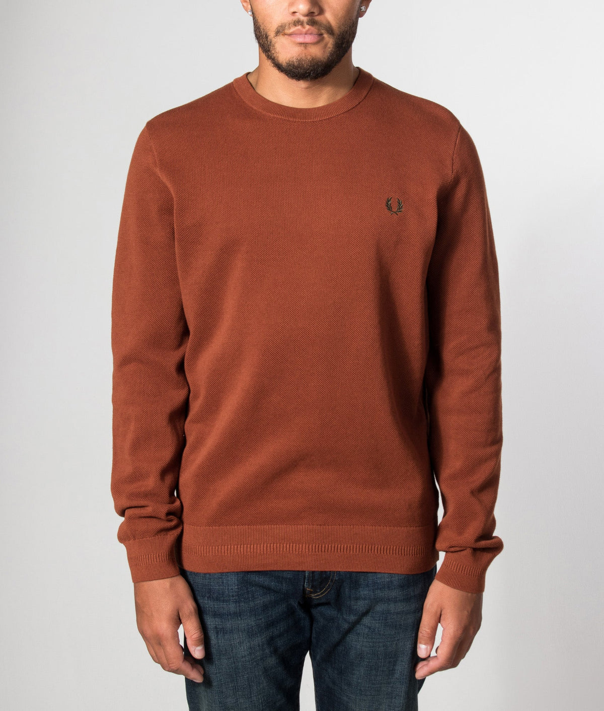Regular Fit Piqué Stitch Jumper