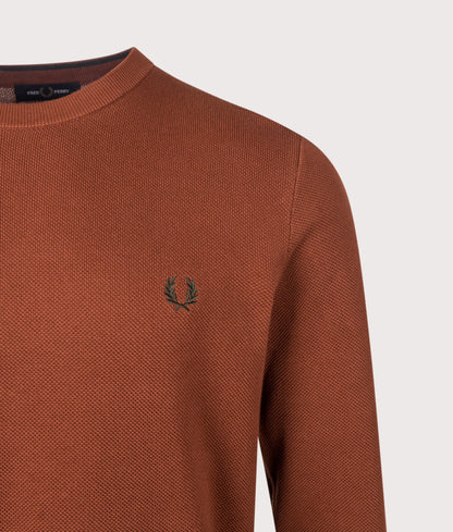 Regular Fit Piqué Stitch Jumper