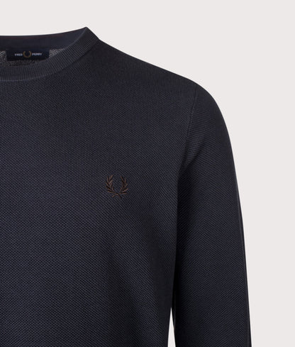 Regular Fit Piqué Stitch Jumper