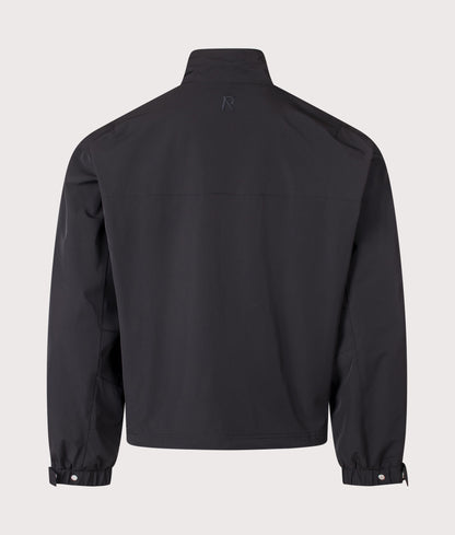 Oversized Initial Nylon Track Jacket