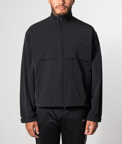 Oversized Initial Nylon Track Jacket