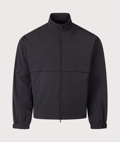 Oversized Initial Nylon Track Jacket