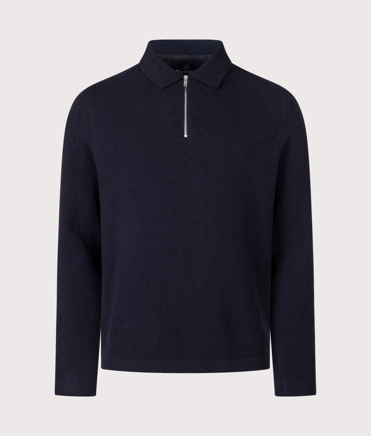 Bearsted Knitted Quarter Zip Polo Shirt