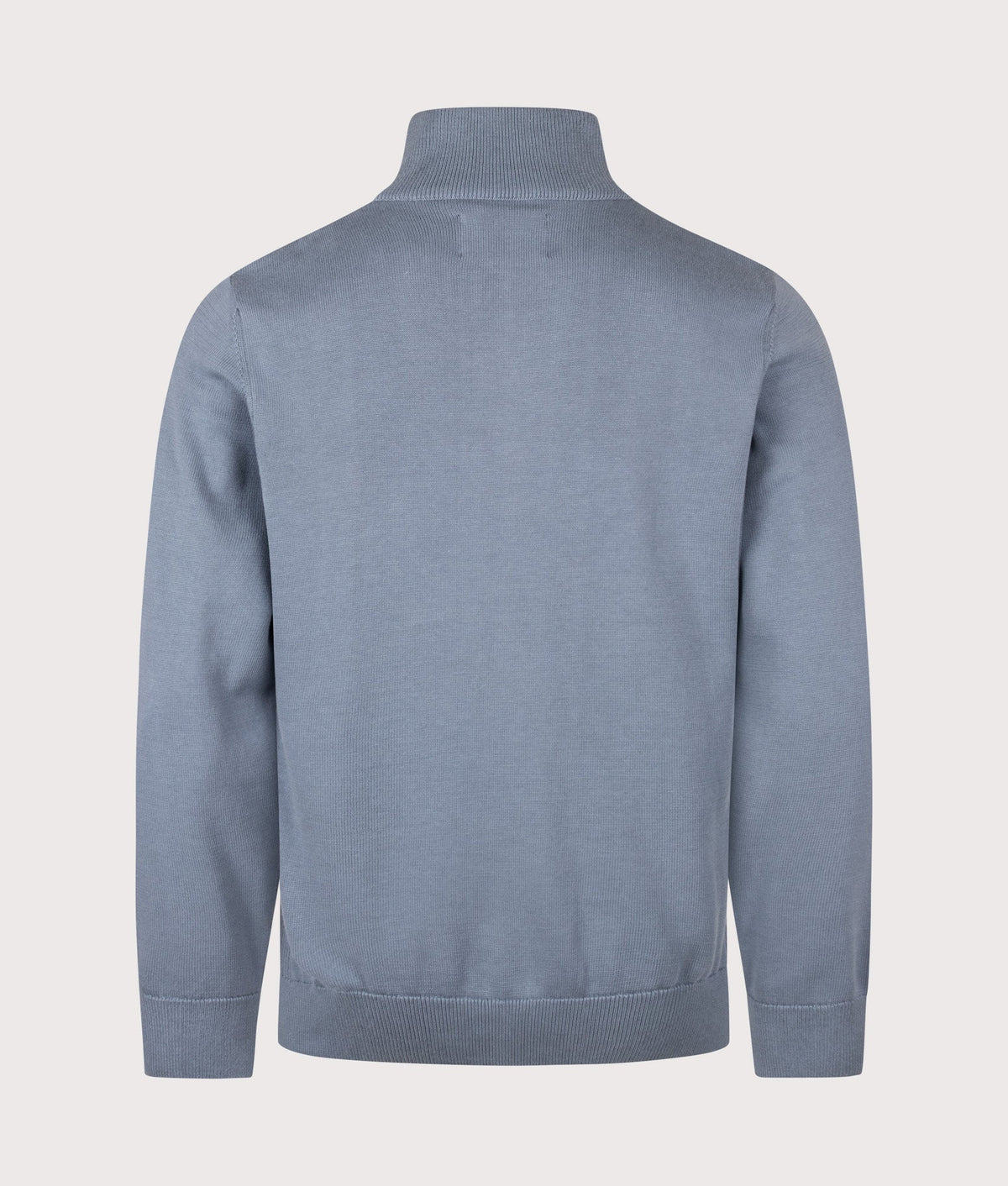 Regular Fit Quarter Zip Cotton Knitted Jumper
