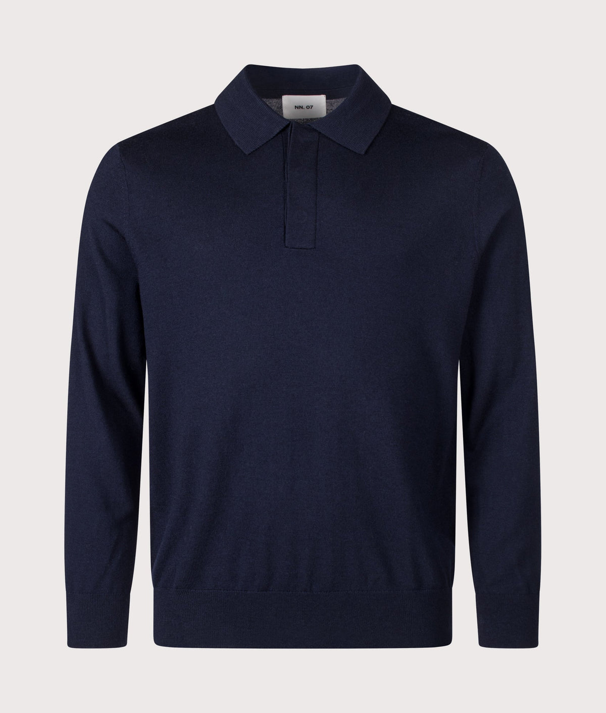 Emerson Long Sleeve Wool Knitted Polo Shirt