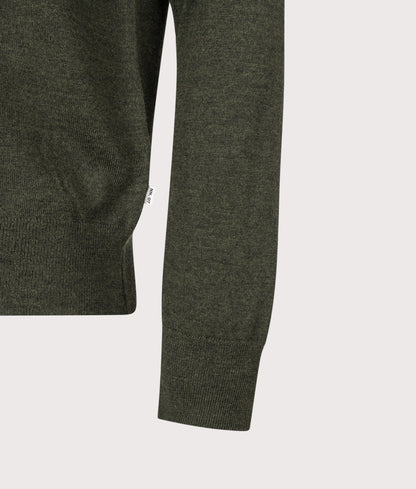 Emerson Long Sleeve Wool Knitted Polo Shirt