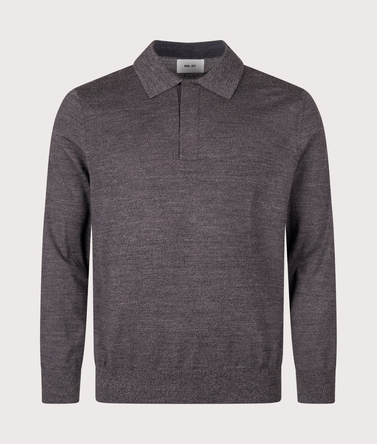Emerson Long Sleeve Wool Knitted Polo Shirt