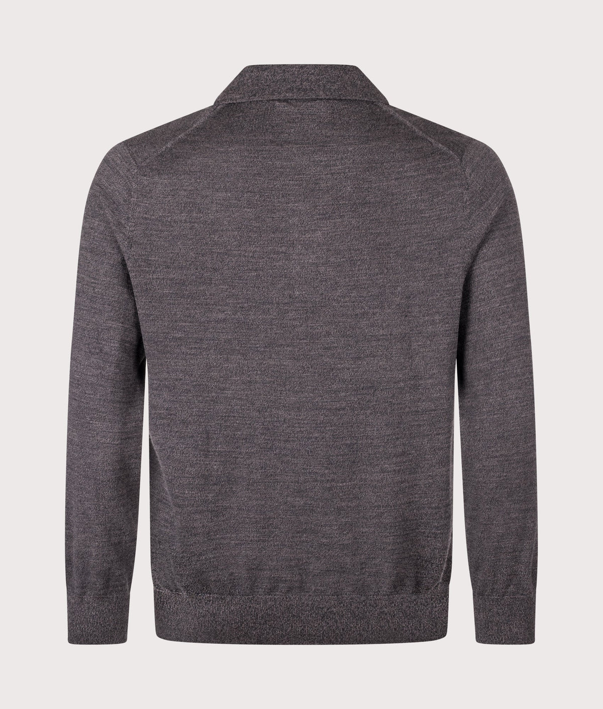 Emerson Long Sleeve Wool Knitted Polo Shirt