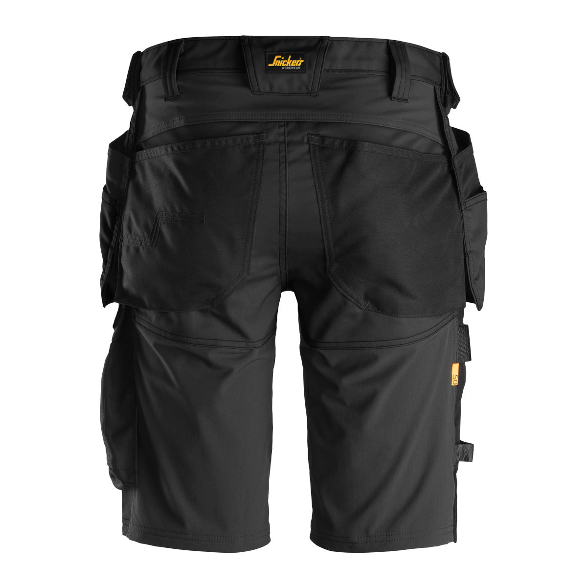 Snickers 6141 Holster Pocket Shorts, Black