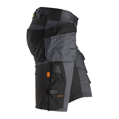 Snickers 6141 Holster Pocket Shorts, Steel Grey Black