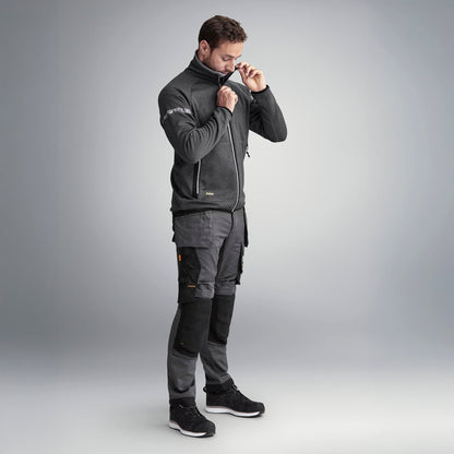 Snickers 6241 Stretch Holster Trousers, Steel Grey Black